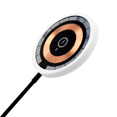 Беспроводное магнитное зарядное устройство Aphia 15W To Go, черный/белый