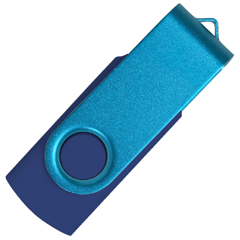 Флеш накопитель USB 2.0 Twister Сolor Mix 16GB, пластик Софт Тачметалл