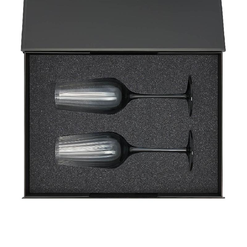 Подарочный набор 2 бокала для шампанского Mancera в черной коробке