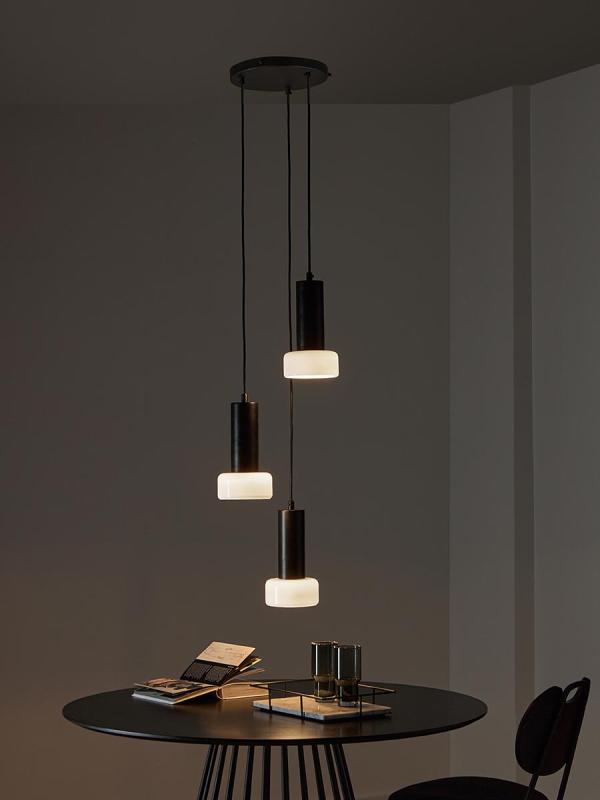 Светильник подвесной каскадный fungus, D15х25 см, 3 плафона