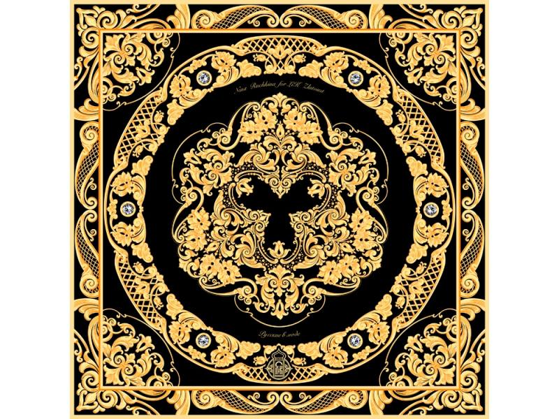 Платок Златоустовская гравюра