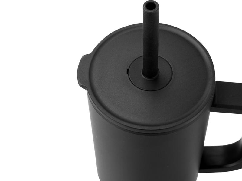 Герметичная термокружка Brady с силиконовой трубочкой, переработанная сталь, 900 мл