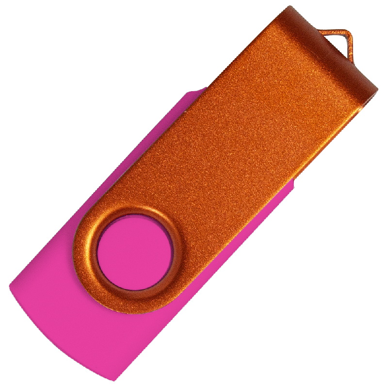 Флеш накопитель USB 2.0 Twister Сolor Mix 16GB, пластик Софт Тачметалл