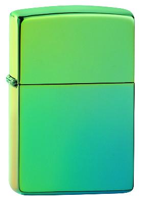Зажигалка ZIPPO Classic с покрытием High Polish Teal, латунь, глянцевая, 38x13x57 мм