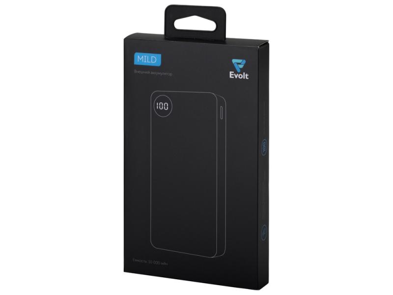 Внешний аккумулятор Mild, металлик soft-touch, 10 000 mAh