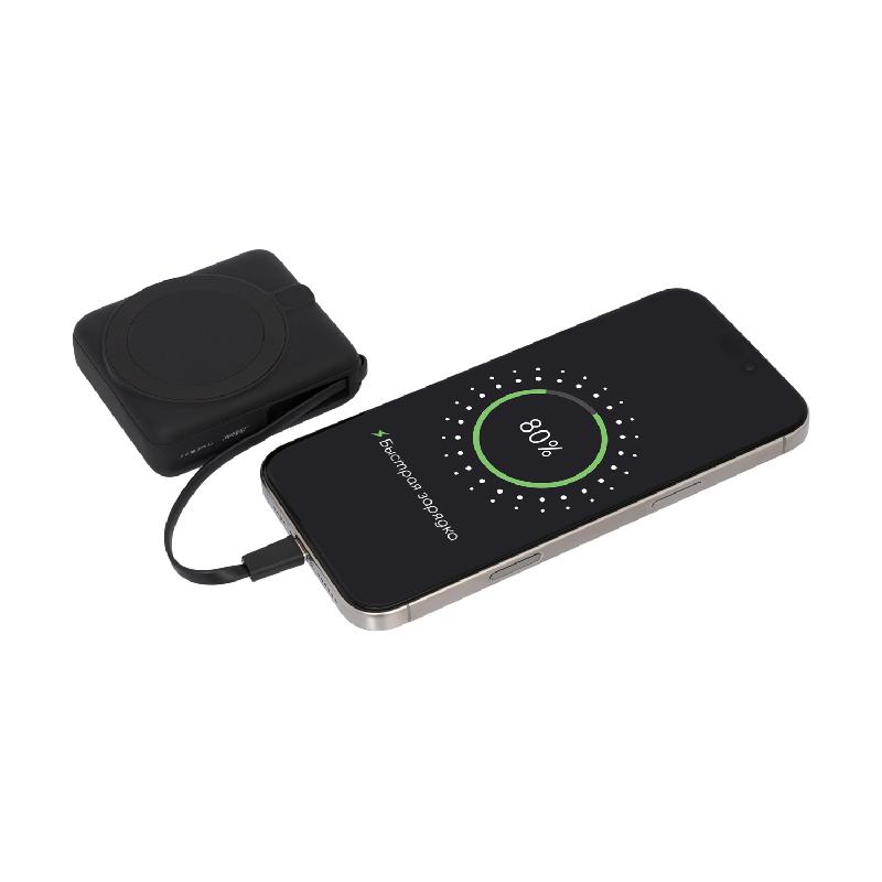 Внешний аккумулятор с подсветкой Ritter PD 10000mAh с функцией беспроводной зарядки 15W