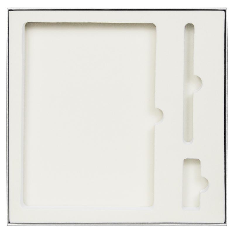 Коробка подарочная Solution Superior Linen под ежедневник, ручку и флешку, 25,7x25,7 см,  ложемент