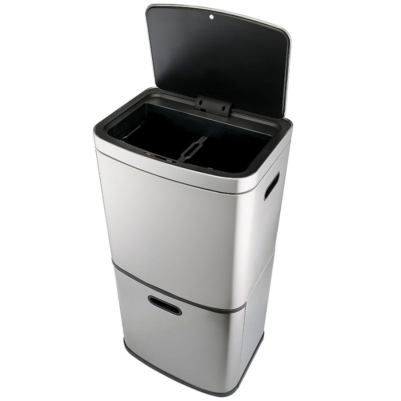 Контейнер мусорный с 2мя отделениями smart bin, сенсорный, 60 л