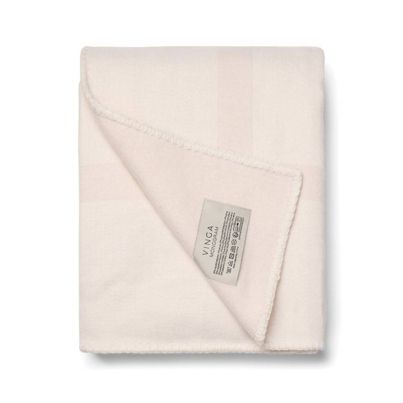 Плед VINGA Monogram из переработанного полиэстера GRS, 170x130 см