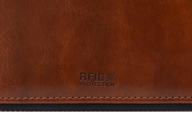 Бизнес-блокнот на молнии А5 Fabrizio с RFID защитой