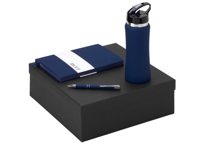 Подарочный набор Color it с блокнотом, металлической ручкой и бутылкой