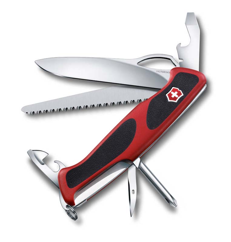 Нож перочинный VICTORINOX RangerGrip 78, 130 мм, 12 функций, с фиксатором лезвия,  с чёрным