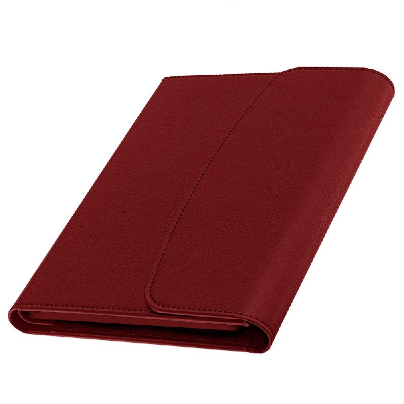 Ежедневник в суперобложке Country Bergamo Synergy A5+, недатированный, в твердой обложке. Красный срез