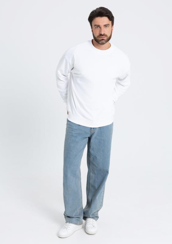 Свитшот унисекс STAN футер без начёса, 350, 96, Белый (10)