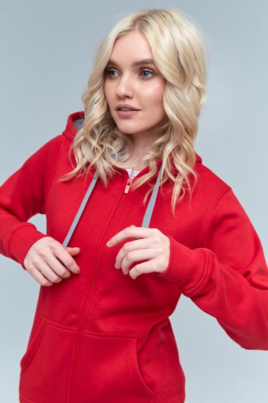 Толстовка женская STAN с капюшоном на молнии футер с начёсом 280