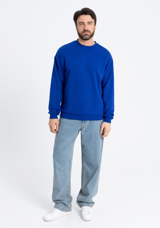 Свитшот унисекс STAN футер без начёса, 350, 96, Синий электрик (47)