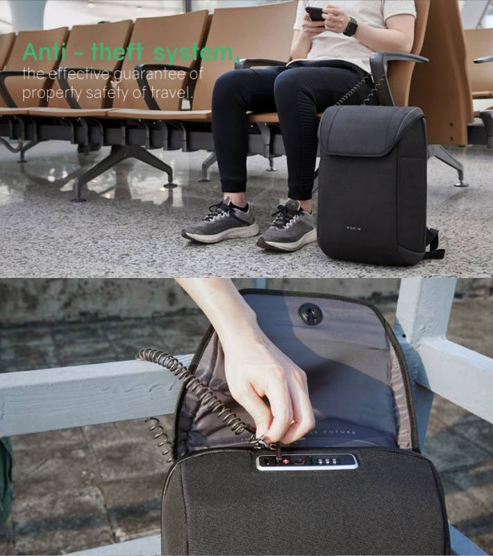 Рюкзак KORIN ClickPack X 45х32х15,5 см, с клапаном, черный