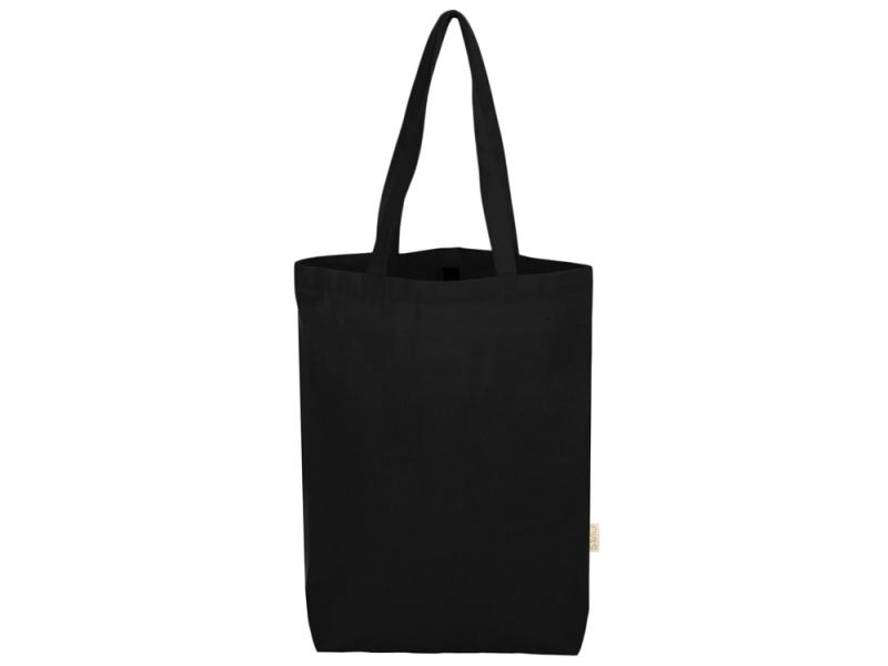 Сумка Fixy из переработанного хлопка 220 г/м2 с фиксирующей лентой