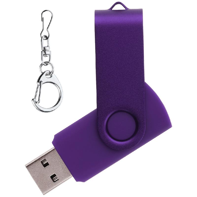 Флеш накопитель USB 2.0 Twister 64GB, пластик Софт Тачметалл