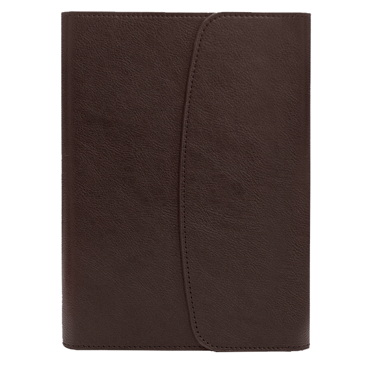 Ежедневник в суперобложке Country Bergamo Synergy A5+, недатированный, в твердой обложке. Коричневый срез