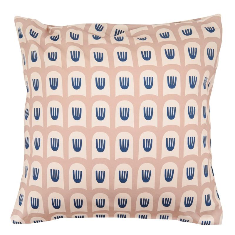 Набор из двух наволочек из сатина розового цвета с принтом  time из коллекции cuts&pieces, 70х70 см