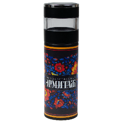 Термос стальной Gulfstream Print Sample  Эрмитаж  двухстеночный с вакуумной изоляцией 450 мл, крышка с дисплеем