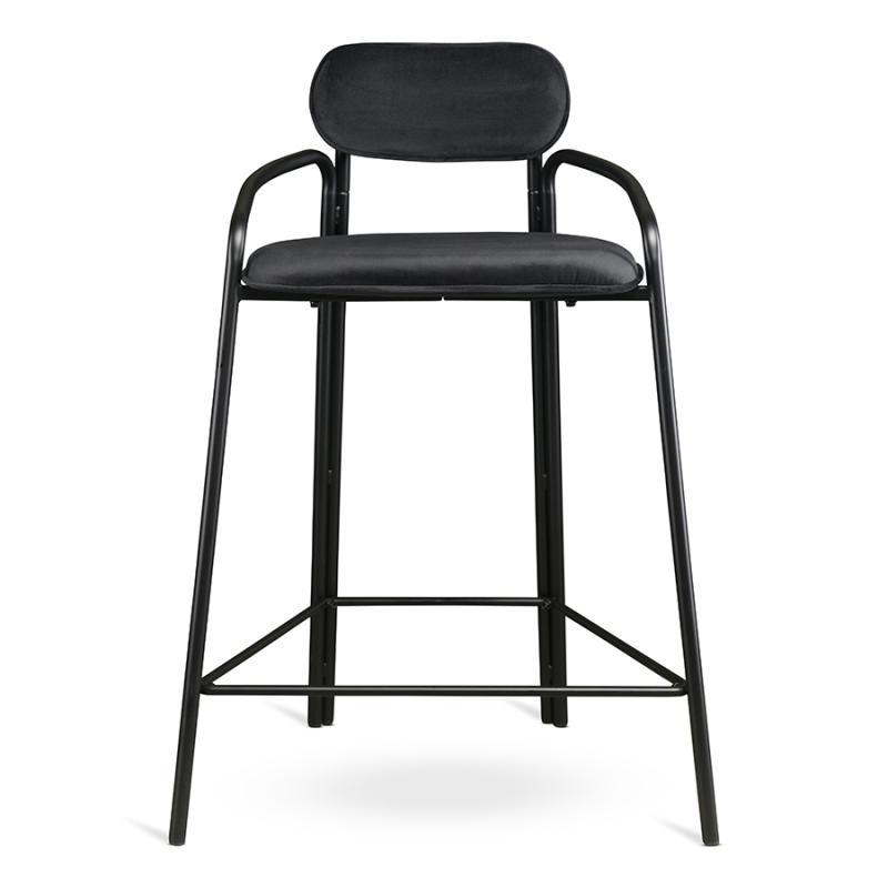 Стул полубарный ror, велюр