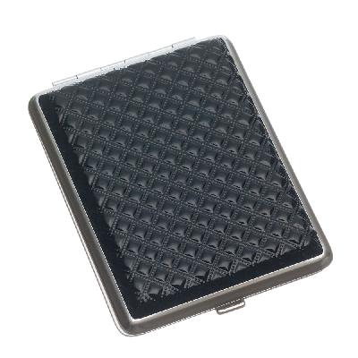 Портсигар SQuire, искусственная кожа,   гладкий, 74*95*18 мм