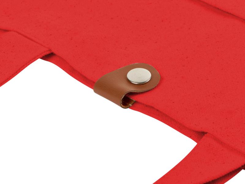 Cумка Clip из хлопка 340 г/м2 с застежкой из экокожи