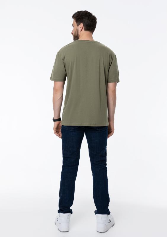 Футболка унисекс без бокового шва STAN хлопок 160, 02, Оливковый Хаки (36)