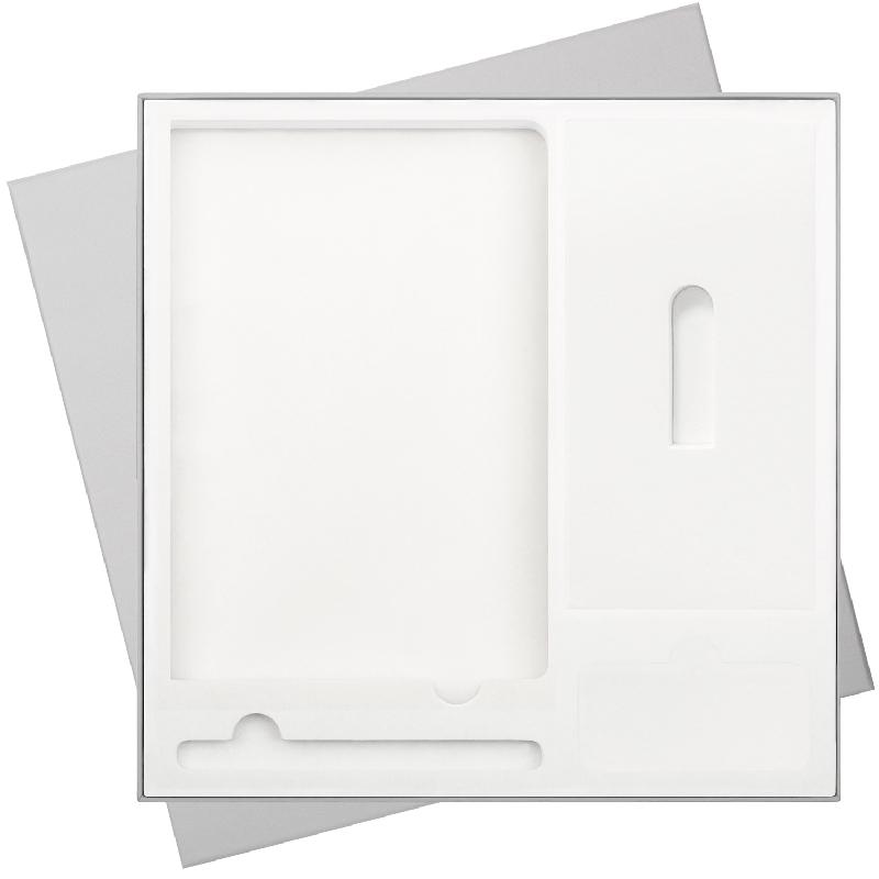 Подарочная коробка без ложемента для ежедневника, ручки и аккумулятора,  (под съемные ложементы)