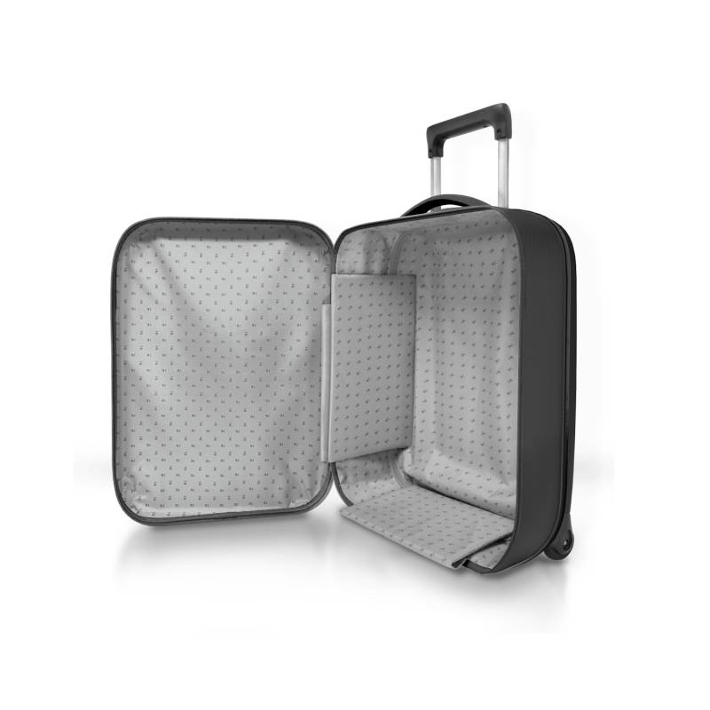 Чемодан складной Rollink Vega II 55x40x20 см, 2 колеса, черный