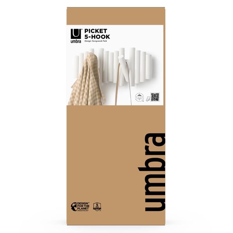 Вешалка настенная picket, 5 крючков