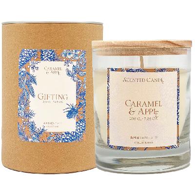 Свеча ароматическая gifting, caramel&apple, 40 ч