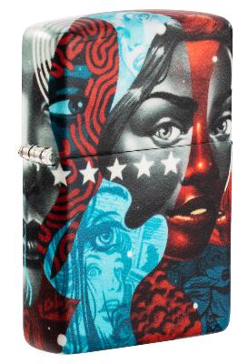 Зажигалка Zippo Tristan Eaton с покрытием White Matte, латунь, 38x13x57 мм
