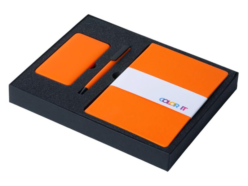 Подарочный набор COLOR IT c блокнотом, ручкой и повербанком, 5000 mAh