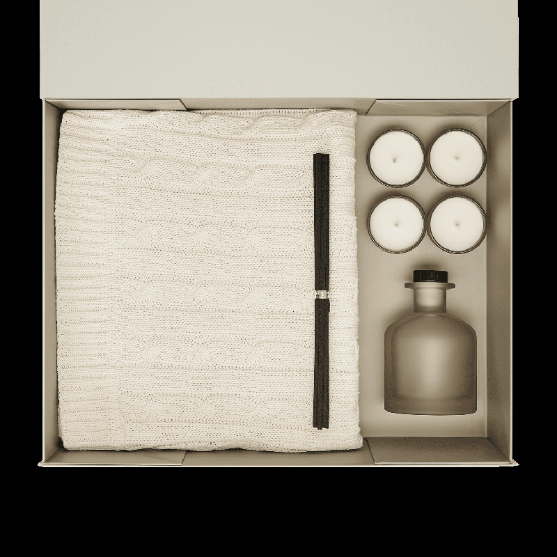 Подарочный набор Sento, Fado,  (свеча, диффузор, плед)