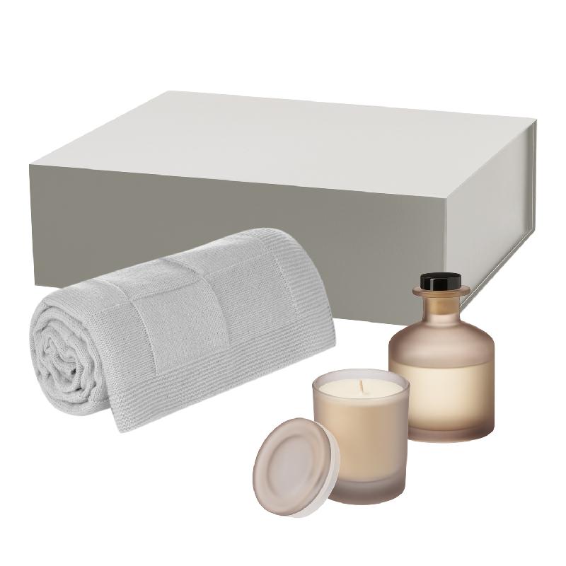 Подарочный набор Mizu, Cella Soft,  (свеча, диффузор, плед)