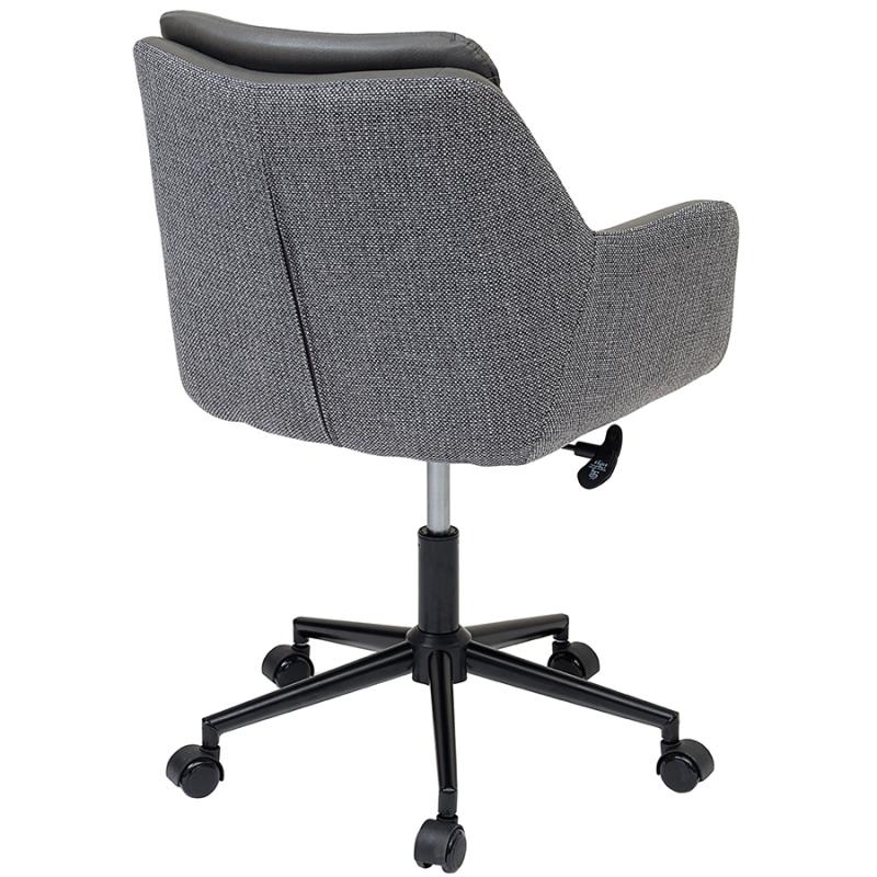 Стул на колесиках allar, экокожа, рогожка