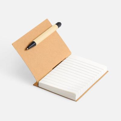 Мини-блокнот Eco Light с ручкой с черными элементами