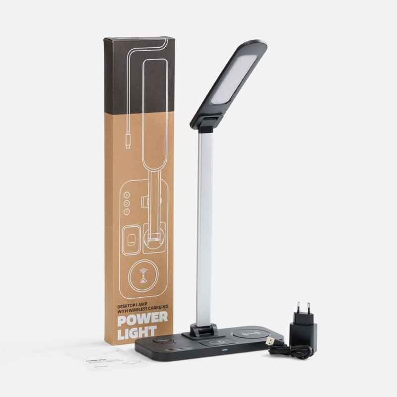 Настольная лампа с беспроводной зарядкой Power Light