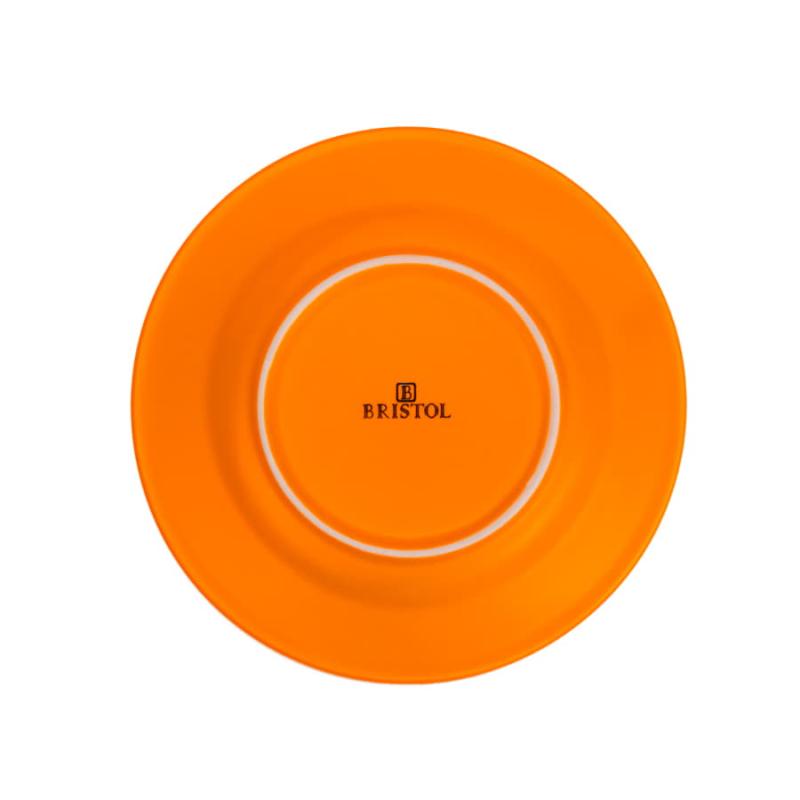 Чайная пара ICE CREAM, голубой с белым кантом, 200 мл, фарфор