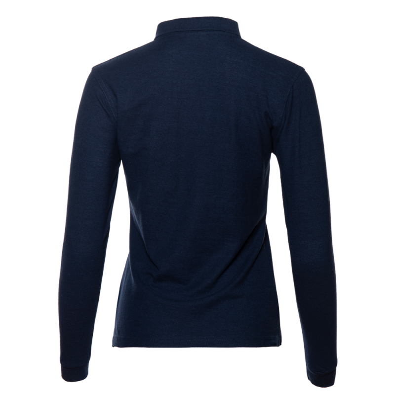 Рубашка поло женская STAN длинный рукав хлопок/полиэстер 185