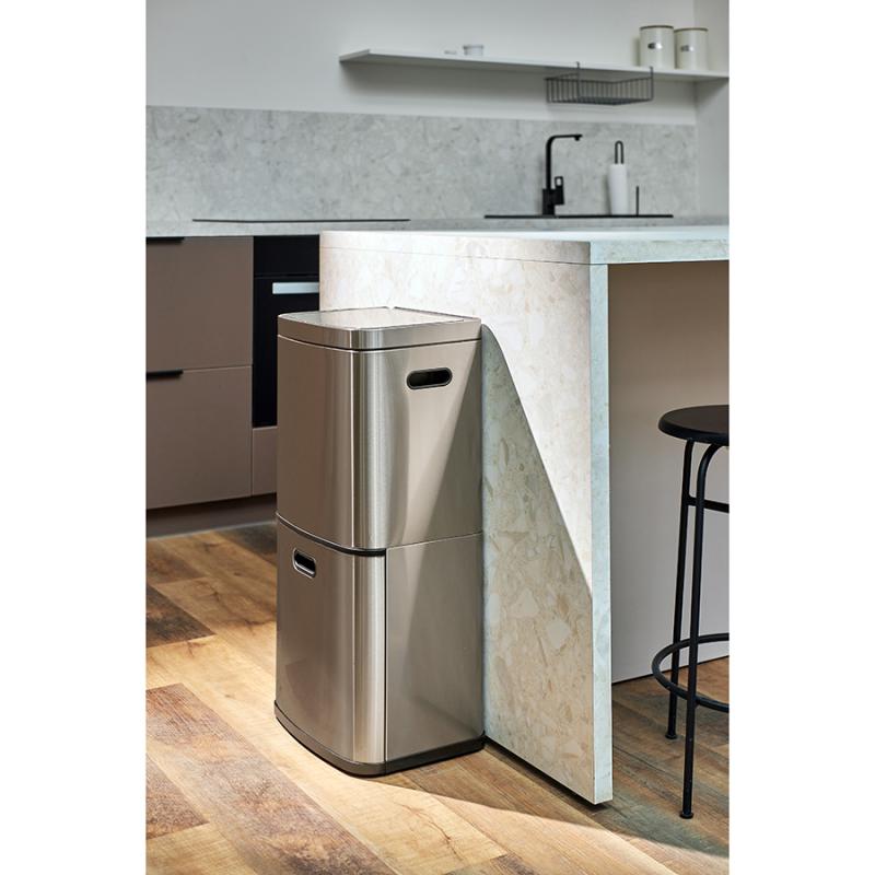 Контейнер мусорный с 2мя отделениями smart bin, сенсорный, 60 л