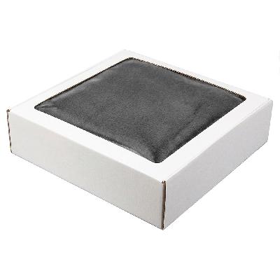 Плед дорожный флисовый  Comfort Warm, размер 152*127 см, в подарочной белой крафтовой коробке с окошком