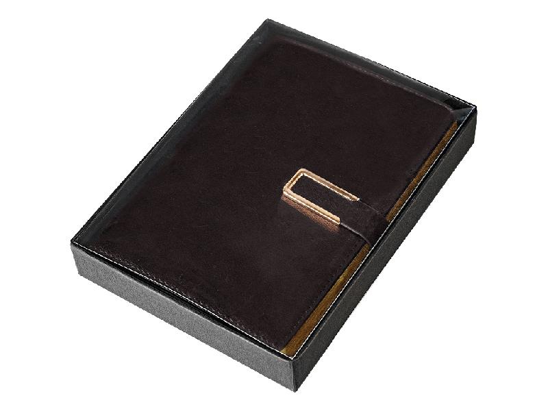 Ежедневник City Bary Mocco A5 в подарочной коробке,  с золотистым, недатированный, в твердой обложке