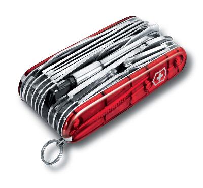 Нож перочинный VICTORINOX Swiss Champ XLT, 91 мм, 49 функций, полупрозрачный