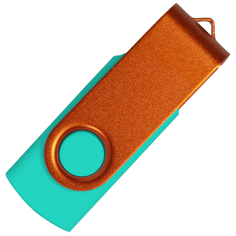Флеш накопитель USB 2.0 Twister Сolor Mix 16GB, пластик Софт Тачметалл