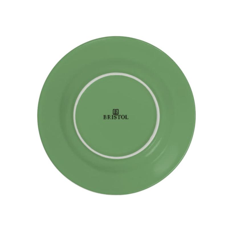 Чайная пара ICE CREAM, голубой с белым кантом, 200 мл, фарфор