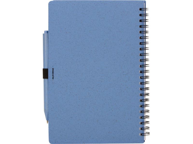 Блокнот А5 Toledo M с обложкой из пшеницы и пластика и шариковой ручкой